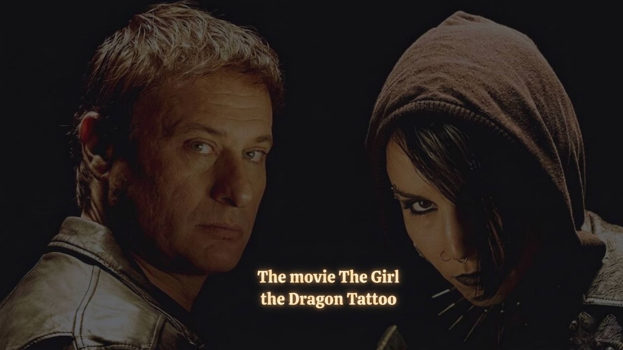 Noomi Rapace and Michael Nyqvist standing together against a dark background in the original 2009 movie.
