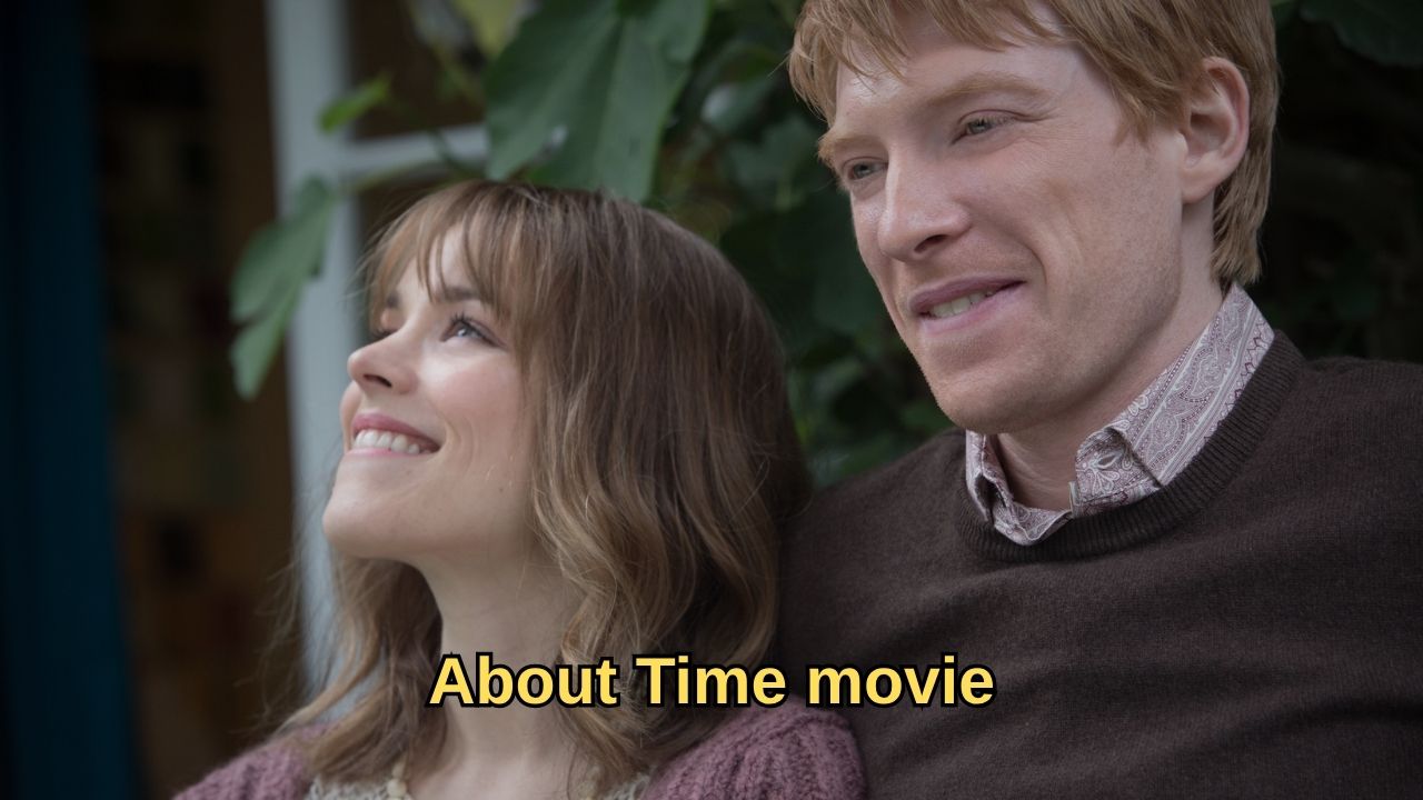 Scene from About Time featuring a romantic and emotional moment between the main characters